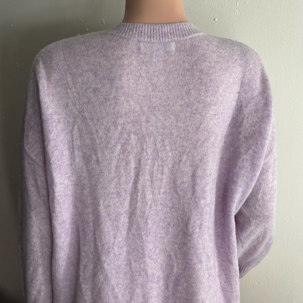 BANANA REPUBLIC Women's V-Neck Sweater - Light Pink 100% CASHMERE - Picture 8 of 13